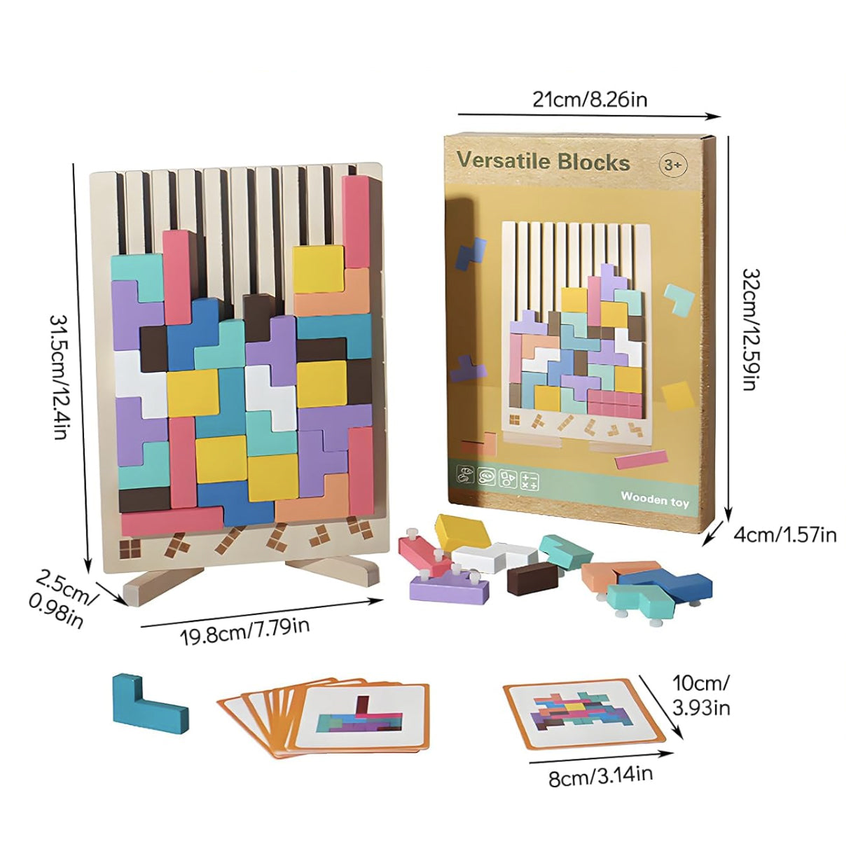 Tetris Montessori Wooden - Puzzle
