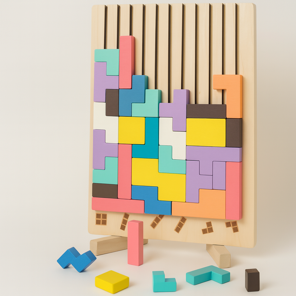 Tetris Montessori Wooden - Puzzle