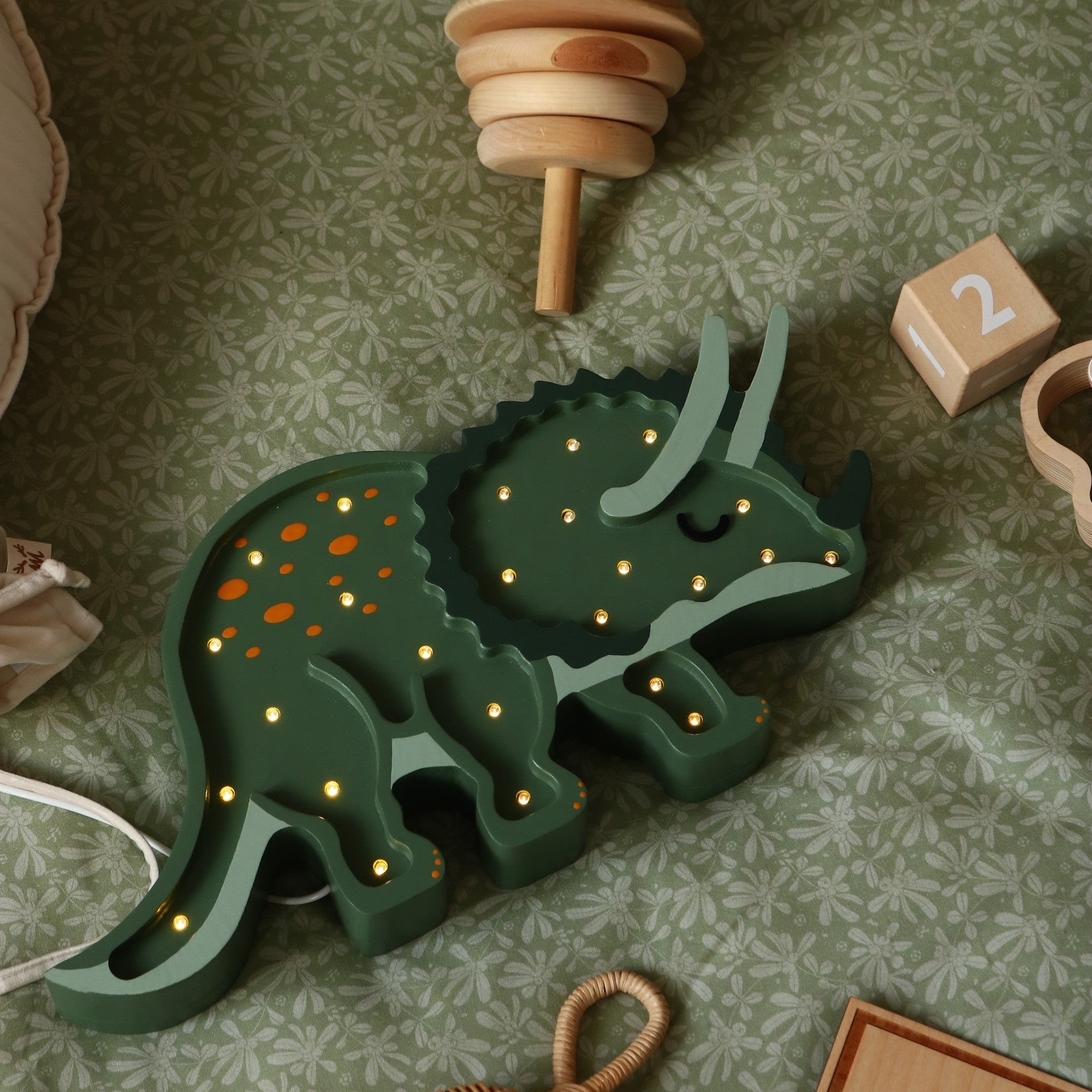Little Lights Dino Triceratops Lamp